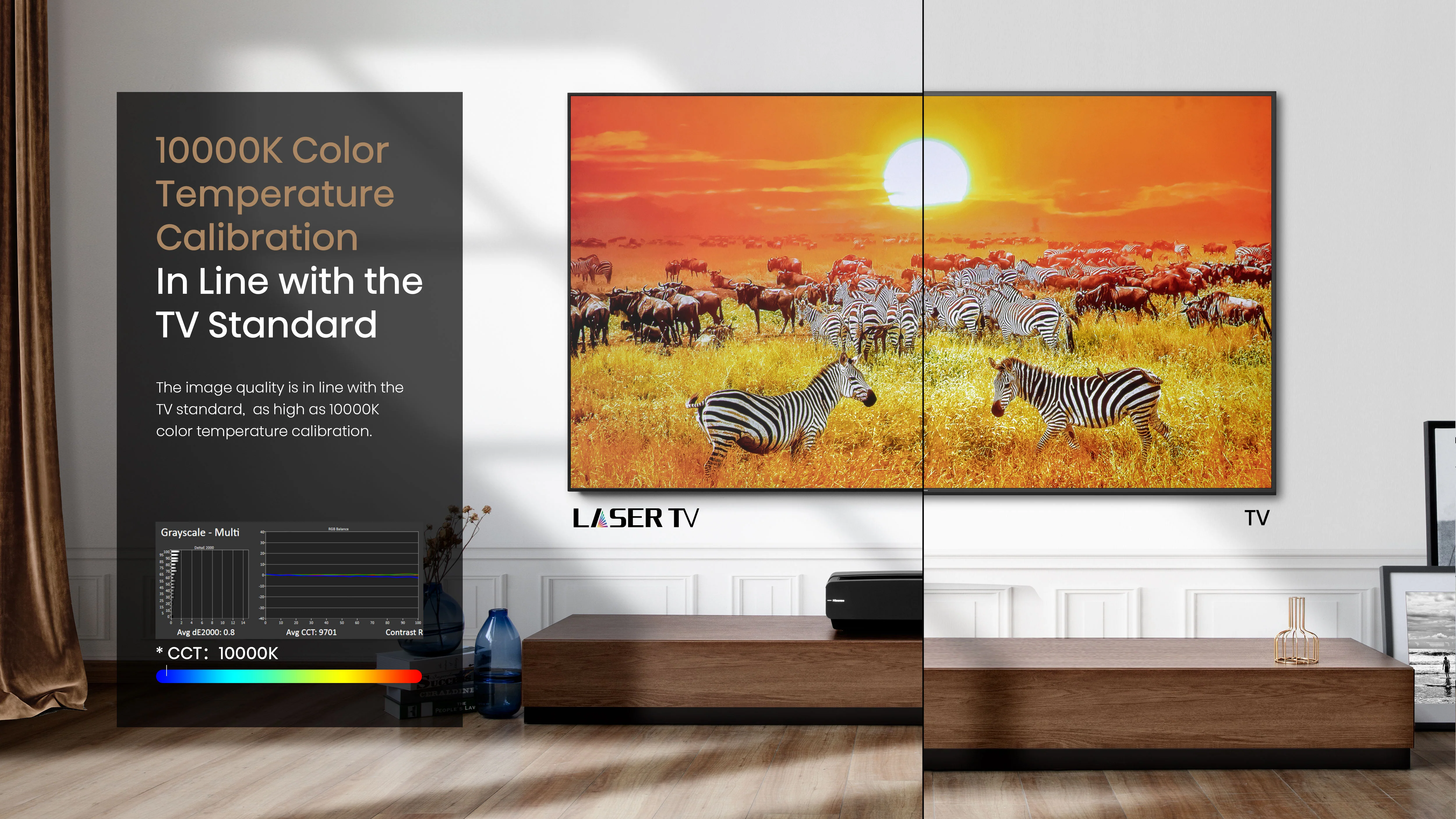 Hisense 100" Ultra High-Definition Ambient Light Rejecting projector Screen - Daylight - Image 7