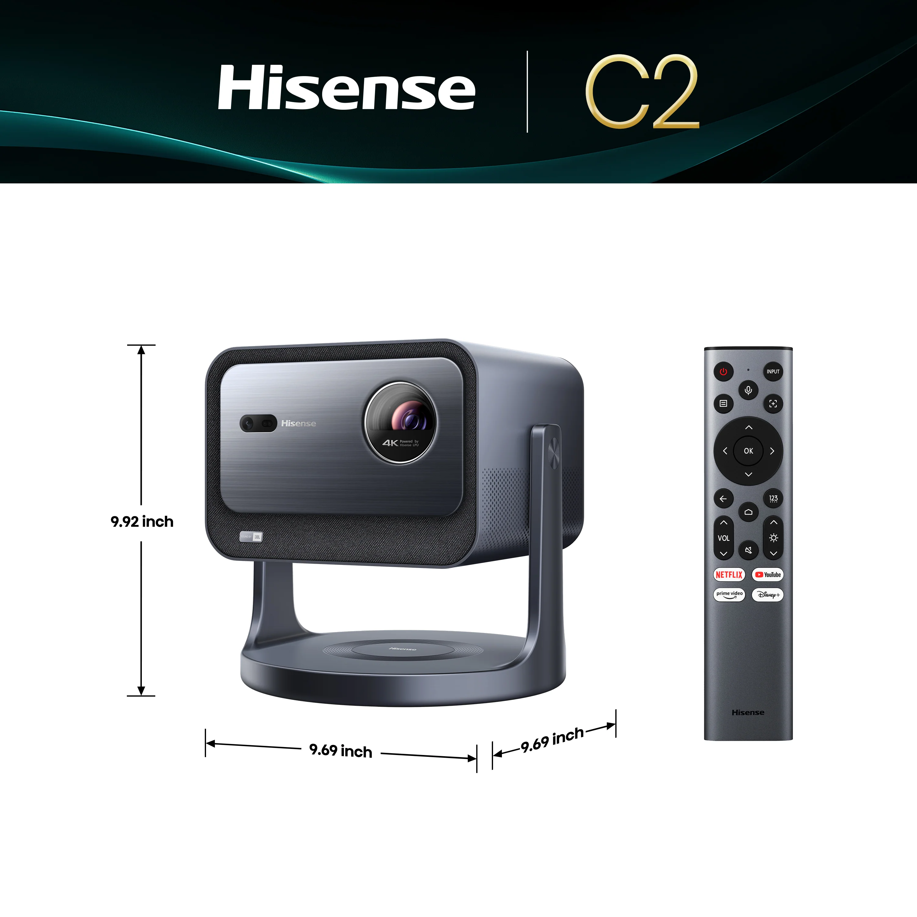 Hisense C2 4k UHD Triple Laser Projector (up to 300") - Image 3