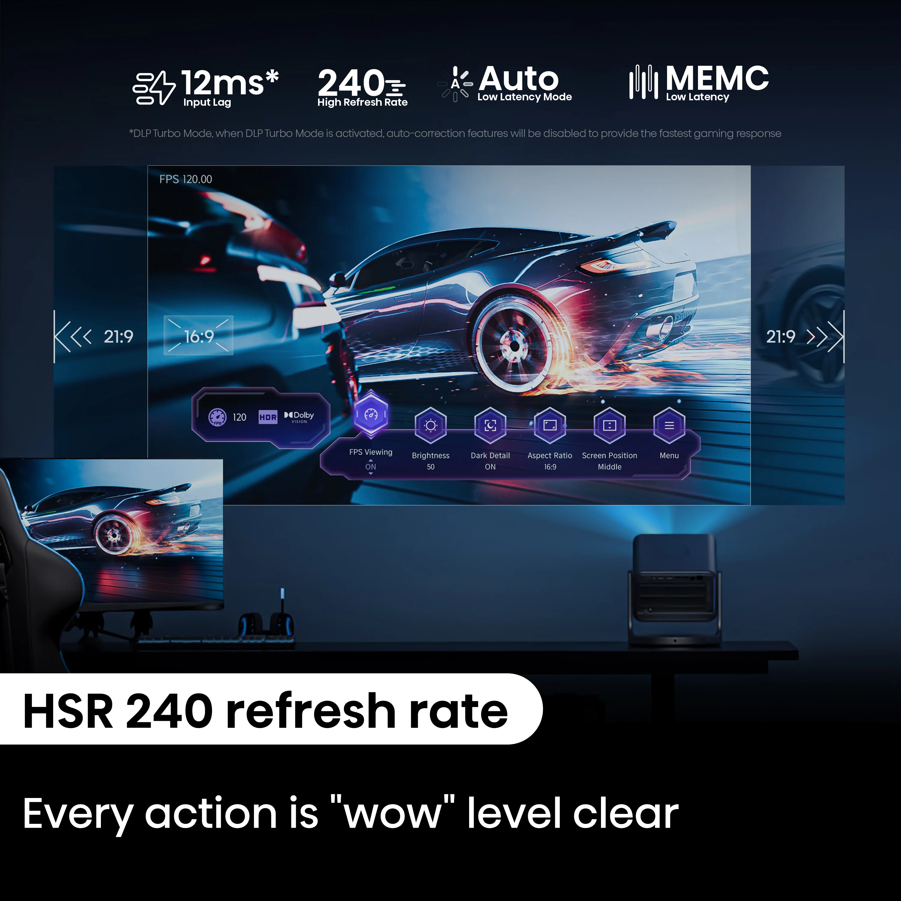 Hisense C2 4k UHD Triple Laser Projector (up to 300") - Image 8