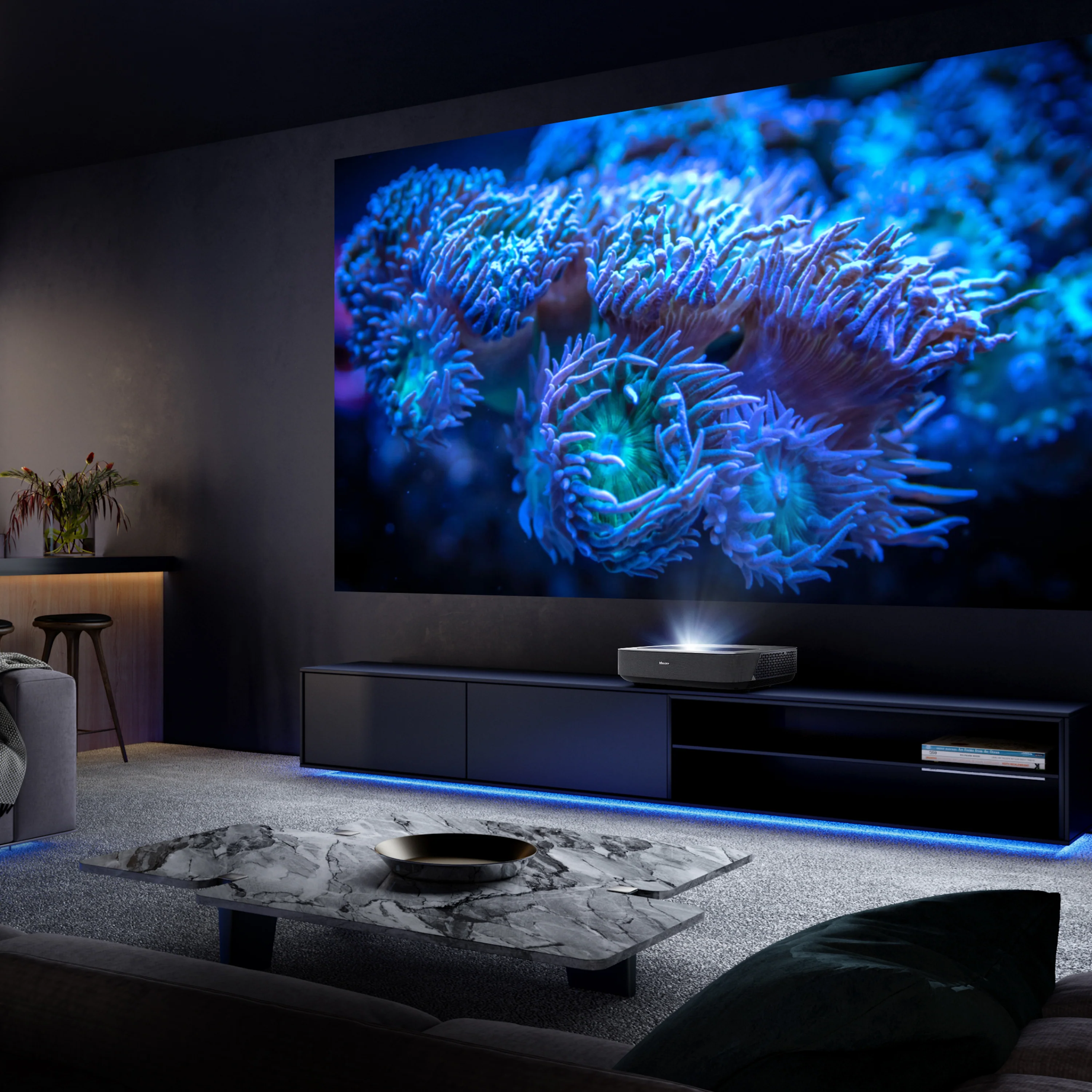 Hisense PL1 UST Laser Cinema projector projecting up to 120" - Open Box - Image 11
