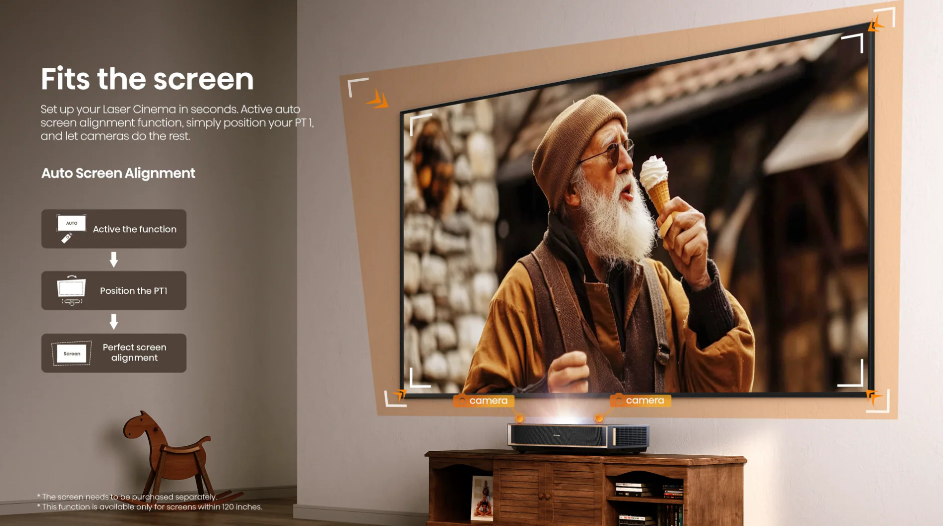 PT1, 4K UHD Triple Laser Ultra Short Throw UST Laser Projector (up to 150") - Image 8