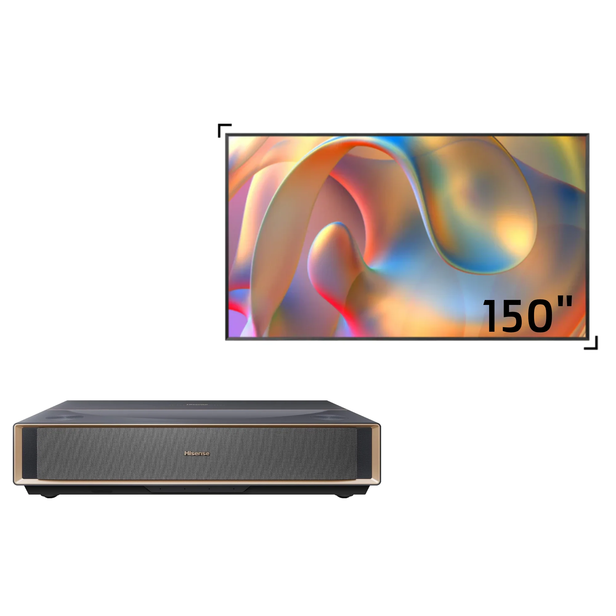 Hisense PT1 Bundle, 100/110/120/139/150" ALR Screen & 4K UHD Triple Laser Ultra Short Throw UST Laser Projector - Image 29