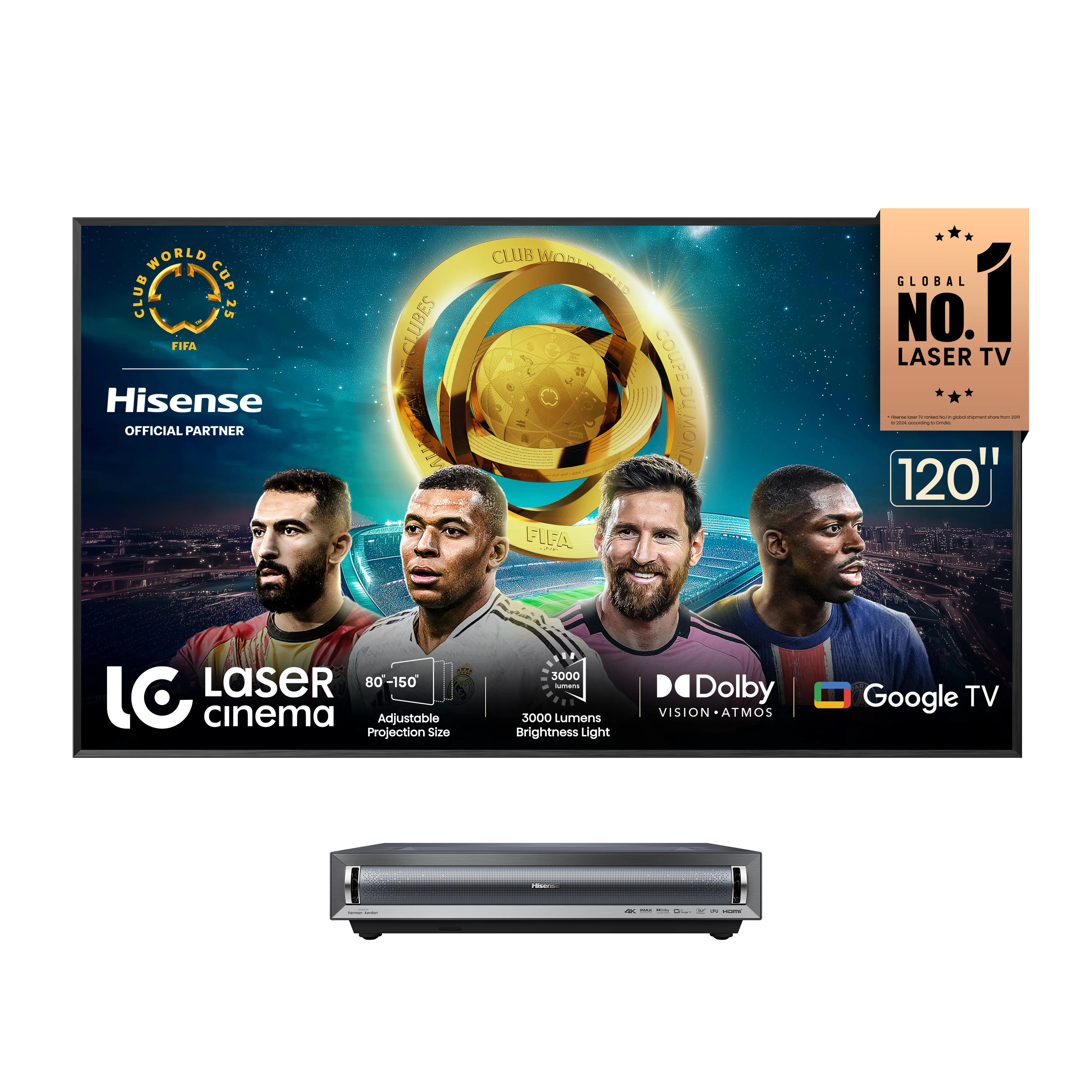 Hisense PX3-PRO 3-Piece Bundle, UST Laser Projector & ALR Screen & HT Saturn Audio System - Image 5