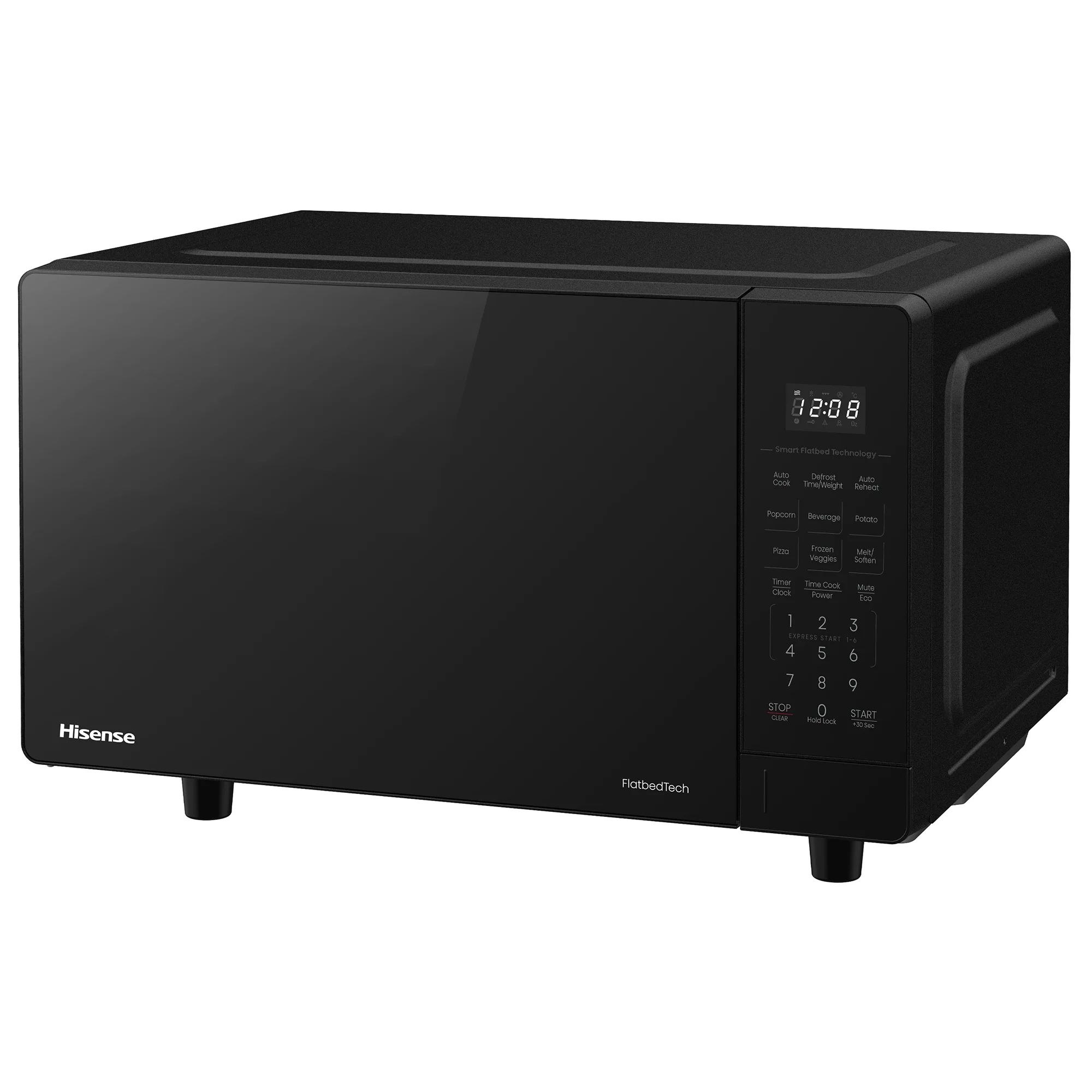 Hisense Flatbed 0.9-CU FT 900-Watt Countertop Microwave (Black) - Image 3