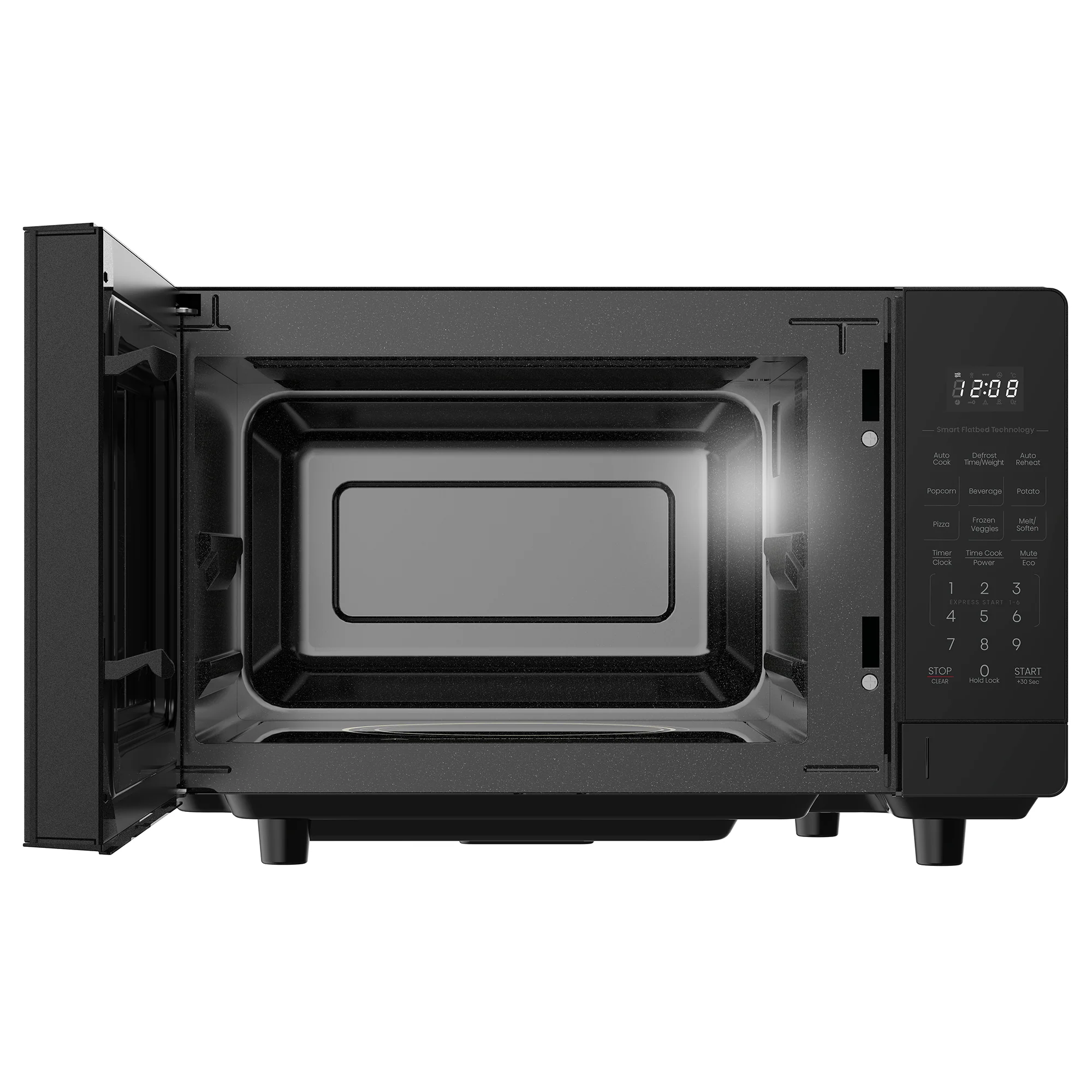 Hisense Flatbed 0.9-CU FT 900-Watt Countertop Microwave (Black) - Image 5